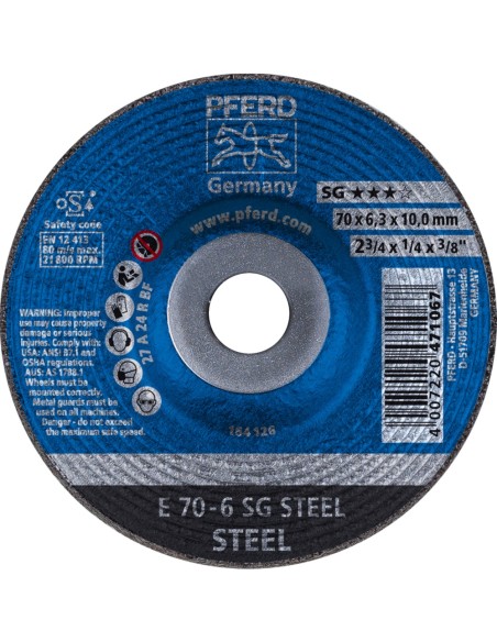 DISCO DE DESBASTE SG STEEL